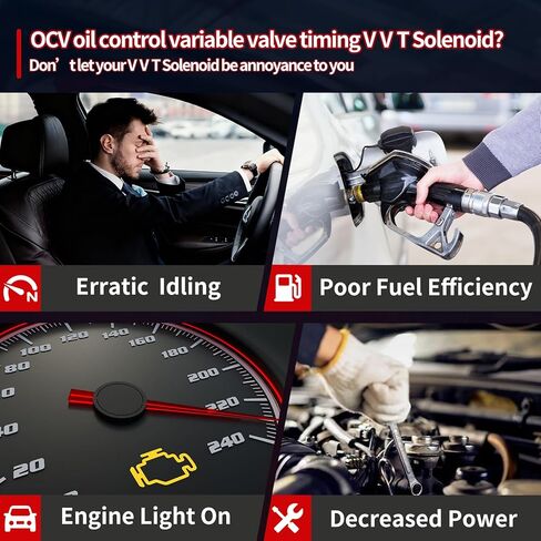 918-080 15811-R40-A0115810-RAA-A03 2.4L L4 التحكم في الزيت المتغير توقيت الصمام VVT صمام الملف اللولبي لـ 2008-2015 Honda Crosstour CR-V Accord Civic لـ Acura TSX ILX استبدال 15811R40A01 in Kuwait