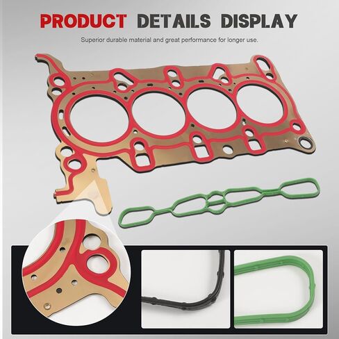 Head Cylinder Gasket Set Fit for Malibu/Cruze/Volt 2016-2024 & Encore 2016-2019 | OE 12709179 + 12687228 | Fits 1.4L, 1.5L, 1.6L, 1.8L, 2.0L L4 Engines, w/Cylinder Head Bolts in Kuwait