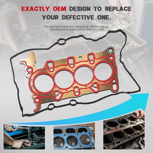 Head Cylinder Gasket Set Fit for Malibu/Cruze/Volt 2016-2024 & Encore 2016-2019 | OE 12709179 + 12687228 | Fits 1.4L, 1.5L, 1.6L, 1.8L, 2.0L L4 Engines, w/Cylinder Head Bolts in Kuwait