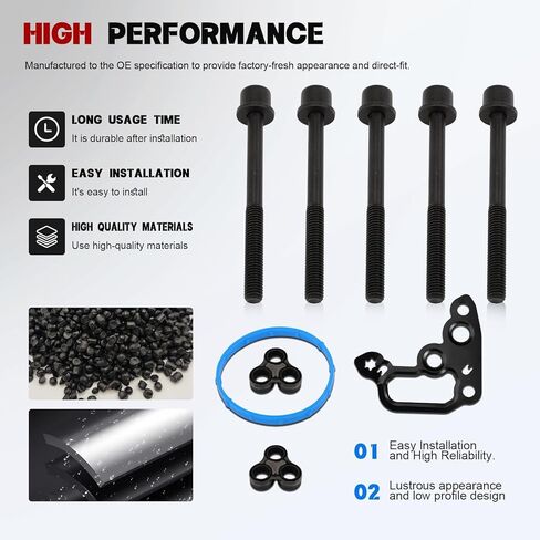 Head Cylinder Gasket Set Fit for Malibu/Cruze/Volt 2016-2024 & Encore 2016-2019 | OE 12709179 + 12687228 | Fits 1.4L, 1.5L, 1.6L, 1.8L, 2.0L L4 Engines, w/Cylinder Head Bolts in Kuwait