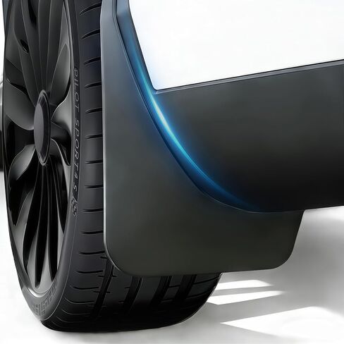 2024 Tesla Model Y Accessories Mud Flaps Splash Guards Fenders، جميع أدوات الجسم الواقية من الرذاذ لحماية الطلاء، لا حاجة للحفر لطراز Tesla Y 2019-2024 (مجموعة من 4) in Kuwait