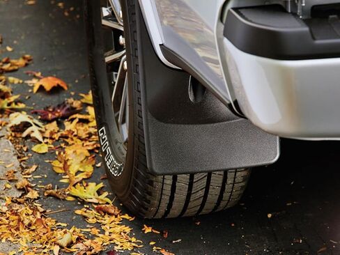 WeatherTech Custom No Drill Splash Guard Mudflaps لسيارة Jeep Gladiator، Gladiator - المجموعة الأمامية والخلفية (110100-120112)، أسود in Kuwait