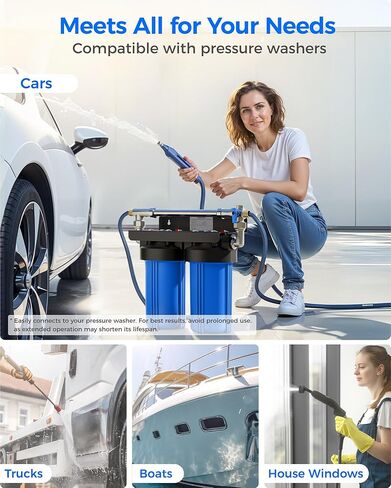 Waterdrop Spotless Car Wash Water Filter, Deionized Water, Spot Free, Replacement for Waterdrop WD-CWE Spotless Car Wash System with Resin in Kuwait