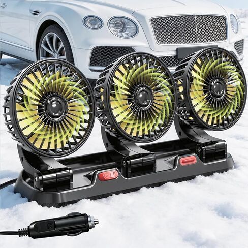 Backseat Car Fan for Kids Rear Facing, Rechargeable Car Backseat Fans for Kids(Battery Operated) in Saudi Arabia