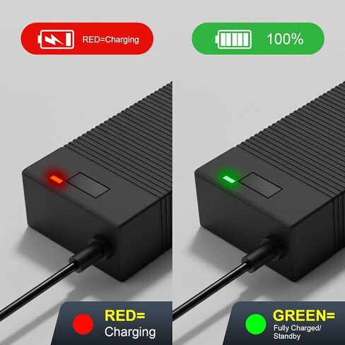 PUKOKAL 54.6V 2A Ebike Charger for 48V Lithium Batteries Electric Scooter Battery Charger with DC 5.5x2.1mm Plug Fast Charging Power Adapter for 48V Electric Bicycle in Saudi Arabia