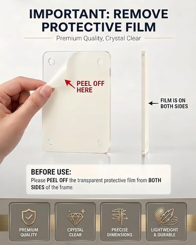 Car Picture Holder & Car Visor Photo Clip [Upgraded 3mm-Thick] – Clear Car Photo Holder for Sun Visor – Universal Car Picture Frame Mount for Polaroid (2, for Polaroid 3.54×2.4in) in Saudi Arabia