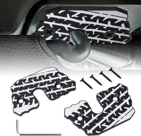 طقم إصلاح واقي الشمس Jeep Wrangler JL - مشابك من سبائك الألومنيوم لـ 2018-2023 JL & 2020-2023 Gladiator - دعامة حاجب إصلاح الترهل - جانب السائق والراكب in Kuwait
