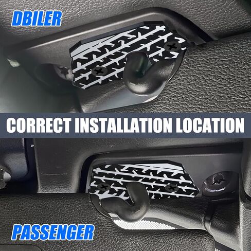 طقم إصلاح واقي الشمس Jeep Wrangler JL - مشابك من سبائك الألومنيوم لـ 2018-2023 JL & 2020-2023 Gladiator - دعامة حاجب إصلاح الترهل - جانب السائق والراكب in Kuwait