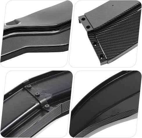 Front Bumper Lip Spoiler Splitter Body Kit Fit for Chevrolet Corvette C7 Z06 Stage 2014 2015 2016 2017 2018 2019 Carbon Fiber Look(Not Fits ZR1) in Saudi Arabia