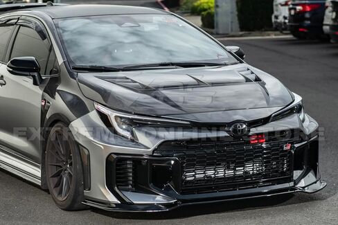 استبدال لموديلات تويوتا GR كورولا لعام 2025 | GR Style 3 قطع مقسم الشفاه الأمامي (بلاستيك ABS - مطلي باللون الأسود اللامع) in Kuwait