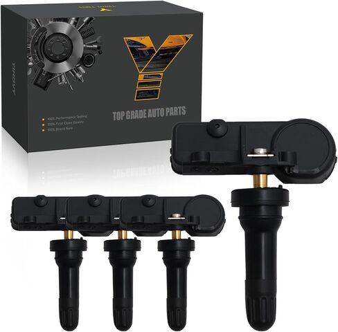 مستشعر مراقبة ضغط الإطارات مبرمج مسبقًا TPMS مستشعر 68293199AA مناسب لـ Ram 1500 2019 2020 2021 2022 2023 2024، TPM358-433MHz (4) in Kuwait