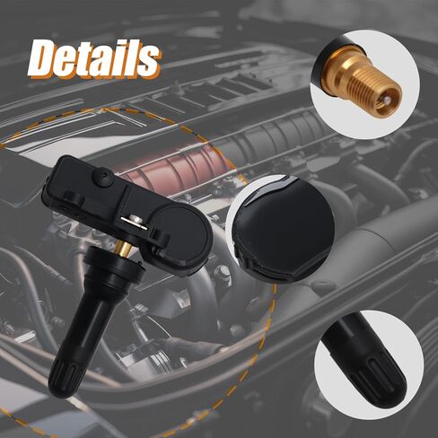 مستشعر مراقبة ضغط الإطارات مبرمج مسبقًا TPMS مستشعر 68293199AA مناسب لـ Ram 1500 2019 2020 2021 2022 2023 2024، TPM358-433MHz (4) in Kuwait
