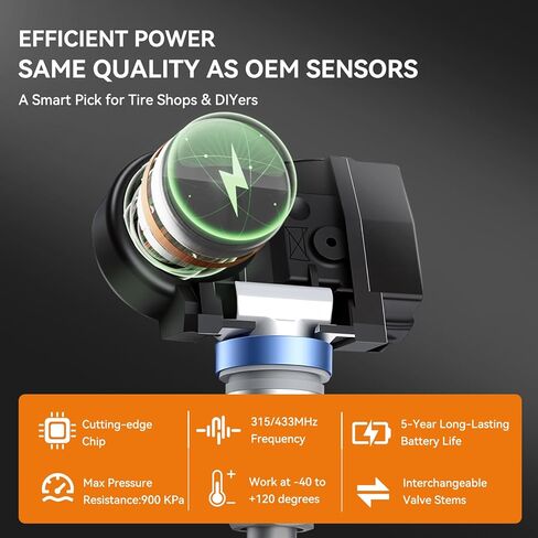 4 قطع مستشعر مراقبة ضغط الإطارات المبرمج مسبقًا 315 ميجا هرتز TPMS JX7Z1A189C مناسب لفورد 2021-2023 F150 2020-2024 Escape 2023-2024 Ranger، مناسب لينكولن 2021-2024 MKC 2020-2024 Aviator in Kuwait