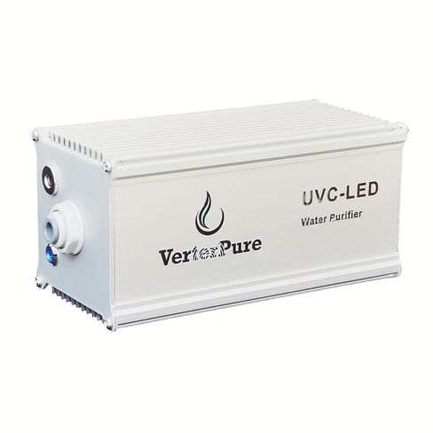VP2 Mini UV-C LED Ultraviolet Water Filter Purifier, Reduce up to 99.99% of Contaminants at Flow Rate 0.52GPM, Smart On/Off Switch, 12V DC for RV Boats Off-Grid Livings, Mercury Free in Saudi Arabia