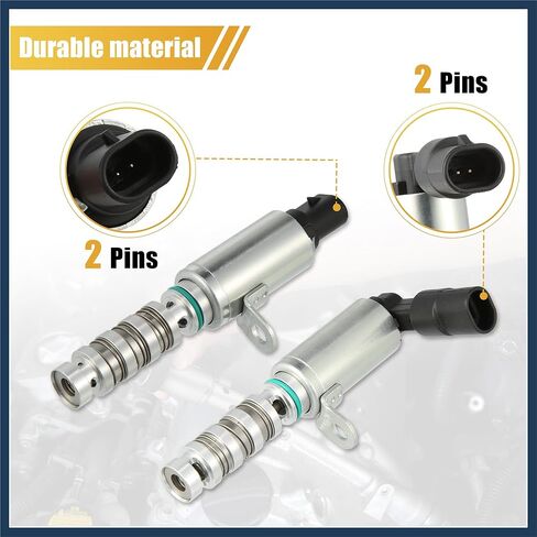 1 مجموعة المحرك متغير التوقيت صمام التحكم في الزيت الملف اللولبي 24355-2E100 24375-2E100 لشركة Hyundai Elantra 2011-2020 لشركة Hyundai Elantra GT 2013-2020 تصميم أنيق in Kuwait