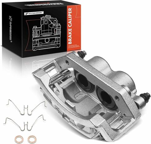 مجموعة فرجار قرص الفرامل A-Premium مع دعامة متوافقة مع موديلات مختارة من Ford - E-150/Econoline 2004-2006، E-150 Club Wagon 2004-2005 - جانب الراكب الأمامي الأيمن in Kuwait
