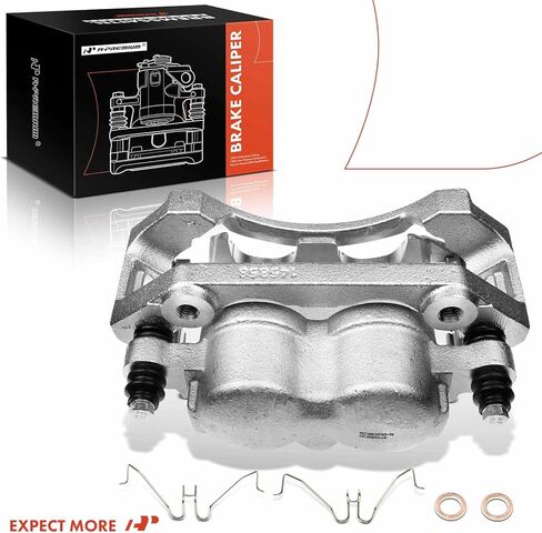 مجموعة فرجار قرص الفرامل A-Premium مع دعامة متوافقة مع موديلات مختارة من Ford - E-150/Econoline 2004-2006، E-150 Club Wagon 2004-2005 - جانب الراكب الأمامي الأيمن in Kuwait