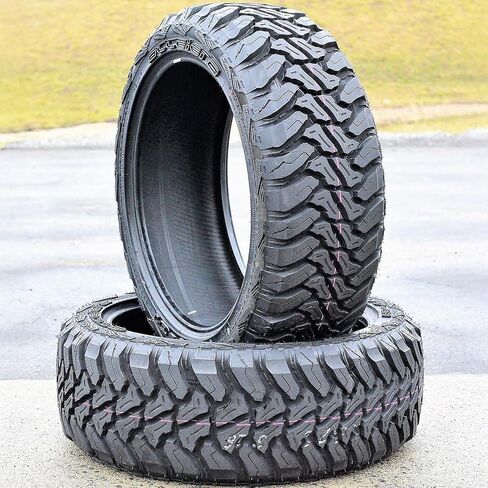 Set of 2 (TWO) Accelera M/T-01 Mud Off-Road Light Truck Radial Tires-33X12.50R20LT 33X12.50X20 33X12.50-20 114Q Load Range E LRE 10-Ply BSW Black Side Wall in Kuwait