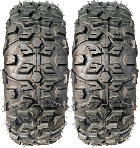 إطار GarveeTech ATV مقاس 25x8-12 إطارات ATV/UTV 6PR إطارات لجميع التضاريس 2 عبوة بدون أنبوب DAV101 in Kuwait