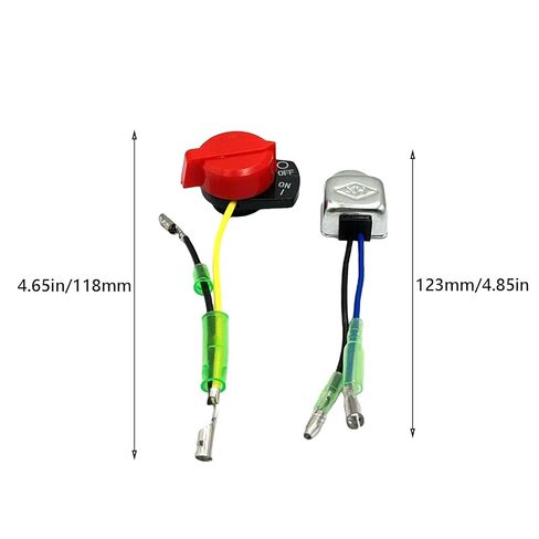 8Pack ON Off Engine Stop Switch with Low Oil Sensor Compatible with Honda GX160 GX200 GX270 GX340 GX390 5.5HP 6.5HP 9HP 11HP 13HP Engine Motor Replace 36100-ZE1-015 in Kuwait