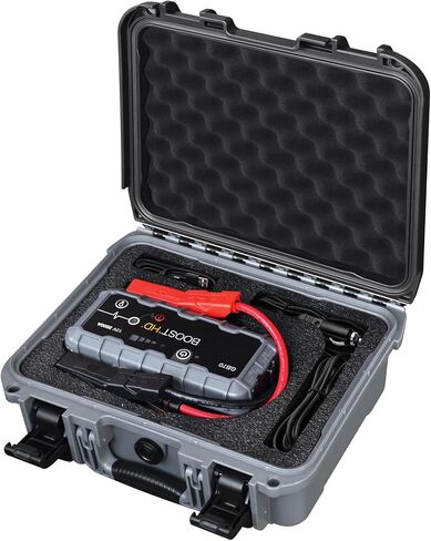 Case for NOCO Boost X GBX155 GB150, Waterproof Hard Shell Carrying Case with Custom Pre-Cut Foam, Shockproof Protective Travel Storage Box, Fits Charger/Clamps/Cables & Accessories, Case Only in Saudi Arabia