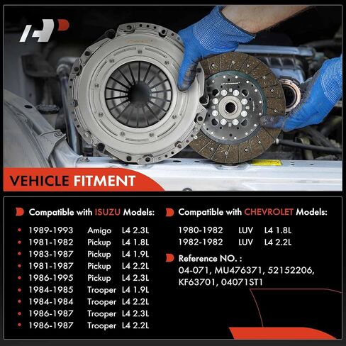 مجموعة قابض ناقل الحركة A-Premium مع مجموعة محمل طيار متوافقة مع شيفروليه LUV 1980-1982 وIsuzu Trooper 1984-1987، Amigo 1989-1993، Pickup 1981-1995، 1.8L 1.9L 2.2L 2.3L in Kuwait