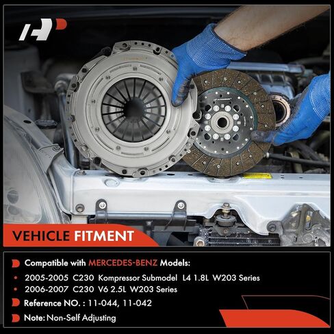 A-Premium Transmission Clutch Kit with Clutch Slave Cylinder Compatible with Mercedes-Benz C230 2005 L4 1.8L, 2006 2007 V6 2.5L, DOHC in Kuwait