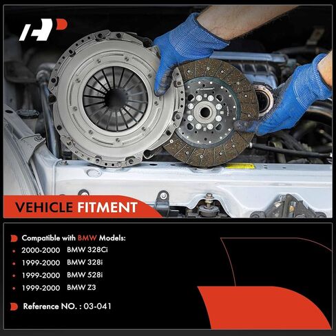 مجموعة قابض ناقل الحركة A-Premium متوافقة مع BMW 328Ci 2000، 328i 1999-2000، 528i 1999-2000، Z3 1999-2000، 2.8L in Kuwait