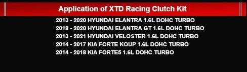 XTD Stage 2 Clutch Kit Compatible With Hyundai Elantra Veloster Kia Forte Koup Forte5 1.6L Turbo in Kuwait