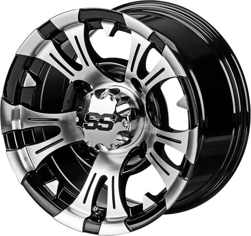 RM Cart 14" Warlock UTV Wheels/Rims Black & Machined, 4x156mm +5mm, Fits Polaris RZR 1000 XP/Ranger XP 900/1000, Set of 4 in Saudi Arabia