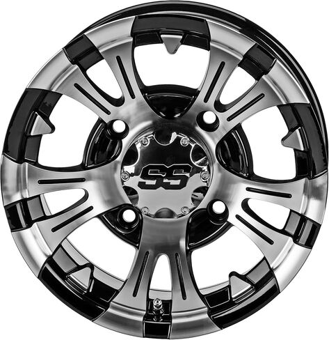 RM Cart 14" Warlock UTV Wheels/Rims Black & Machined, 4x156mm +5mm, Fits Polaris RZR 1000 XP/Ranger XP 900/1000, Set of 4 in Saudi Arabia