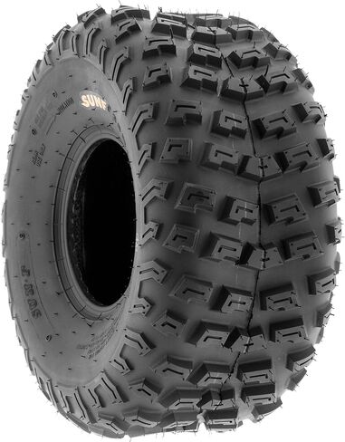 [مجموعة من 4] إطارات SunF Knobby Race البديلة ATV UTV A/T 6 Ply 22x10-8 22x10x8 Tubeless A030، أسود in Kuwait