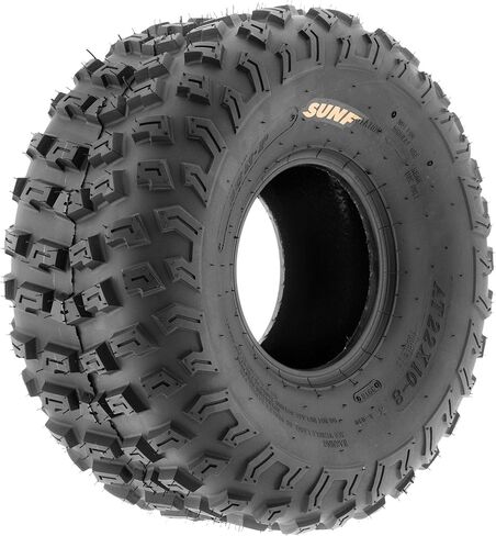 [مجموعة من 4] إطارات SunF Knobby Race البديلة ATV UTV A/T 6 Ply 22x10-8 22x10x8 Tubeless A030، أسود in Kuwait