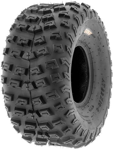 [مجموعة من 4] إطارات SunF Knobby Race البديلة ATV UTV A/T 6 Ply 22x10-8 22x10x8 Tubeless A030، أسود in Kuwait