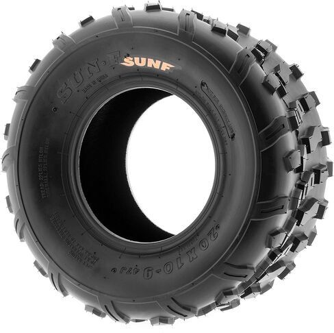 SunF مجموعة 2 إطارات ATV 20x10-9Go Kart Golf Cart جزازة العشب 20x10x9 Knobby 4 PR A022 in Kuwait