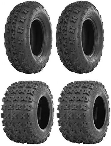 المجموعة الكاملة: إطارات GBC XC MASTER (أمامية وخلفية - 23 × 7 × 10/22 × 11 × 10) - 2003 Polaris 400 Trail Blazer in Kuwait