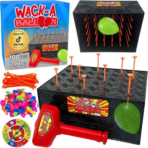 Wack A Balloon Strategy Board Game | Family Game Night Favorite | Engaging for Kids and Adults | Play Solo Or Challenge Friends | Popular Social Media Games Everyone Can Play | Ages 4+ in Saudi Arabia