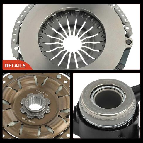 مجموعة قابض ناقل الحركة A-Premium متوافقة مع Volkswagen Jetta 2008-2010 2012-2018، Passat 2008، Golf R 2012-2013، Beetle 2012-2014، CC 2009-2016، Eos 2010-2011، GTI 2009-2014 & A3، 2.0L in Kuwait