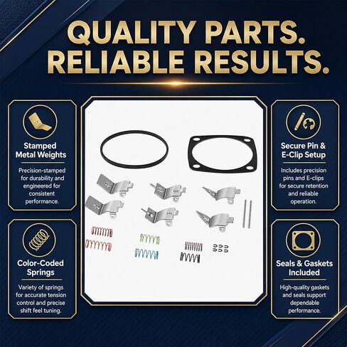 Governor Adjustment Kit, Shift Point Package K0181 for Turbo 350 TH350C TH400 TH700R4 (85-94), Transmission Governor Tuning Kit with 6 Weights, 6 Springs & E-Clip Pins in Kuwait