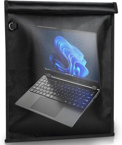 Large Faraday Bags EMP Proof 17" x 15", Portable Faraday Cage for Laptops Tablets, EMP Bags for Electronics, Fireproof Waterproof RFID Signal Blocker Faraday Pouch in Saudi Arabia