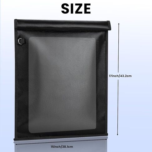 Large Faraday Bags EMP Proof 17" x 15", Portable Faraday Cage for Laptops Tablets, EMP Bags for Electronics, Fireproof Waterproof RFID Signal Blocker Faraday Pouch in Saudi Arabia