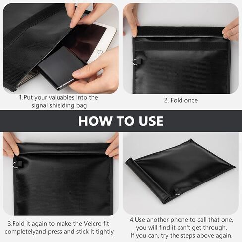 Large Faraday Bags EMP Proof 17" x 15", Portable Faraday Cage for Laptops Tablets, EMP Bags for Electronics, Fireproof Waterproof RFID Signal Blocker Faraday Pouch in Saudi Arabia