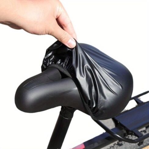 Universal Bike Seat Cover | Heavy-Duty PVC, Sunproof & Corrosion-Resistant, Easy-Clean Design with Non-Slip Base, Bicycle Seats in Kuwait