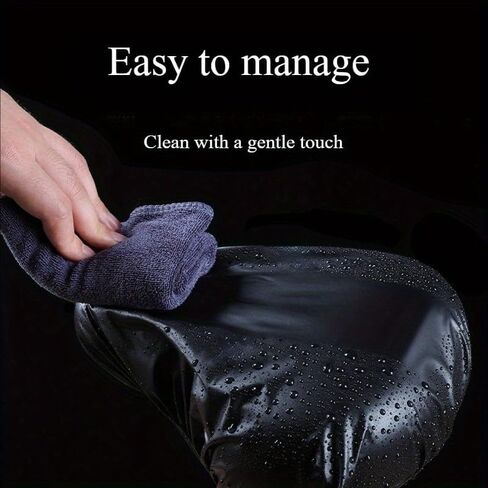Universal Bike Seat Cover | Heavy-Duty PVC, Sunproof & Corrosion-Resistant, Easy-Clean Design with Non-Slip Base, Bicycle Seats in Kuwait