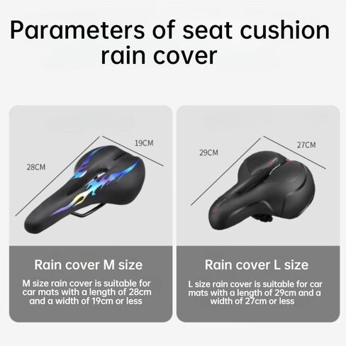 Universal Bike Seat Cover | Heavy-Duty PVC, Sunproof & Corrosion-Resistant, Easy-Clean Design with Non-Slip Base, Bicycle Seats in Kuwait