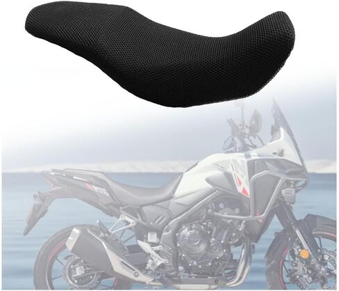 لـ 2024 NX400 NX500 NX 400 500 غطاء وسادة للمقعد الخلفي شبكة عازلة ثلاثية الأبعاد لحماية حماية الدراجة النارية، أسود in Kuwait