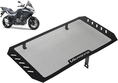 Motorcycle Radiator Grille Guard Protection Cover Protector Compatible with Versys 1000 KLE1000 Versys1000 2012 2023 Accessories, Black in Saudi Arabia