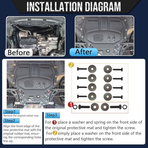 درع سبلاش المحرك الأمامي مناسب لسيارة Volkswagen VW CC 2009-2017 واقيات علبة المحرك مناسبة لسيارة Volkswagen CC تحت غطاء المحرك اللوحات الطينية تحل محل اللوحات الأصلية مباشرة in Kuwait