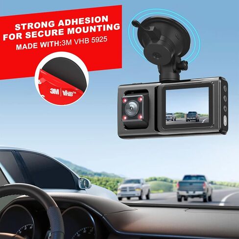 Double Sided Tape Heavy Duty 40PCS Adhesive Pads 1“ and 2" Squares Dots Rectangles Strong Waterproof Mounting Tape for Dashboard Dash Cam Windshield Suction Cup Phone Holders Black in Saudi Arabia