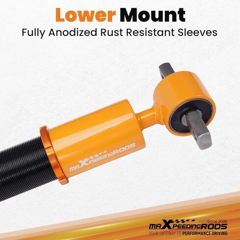 maXpeedingrods Coilovers for Cadillac Escalade 2007-2013, for Chevrolet Avalanche/Suburban 1500 2007-2012, for GMC Yukon XL 1500 2007-2009, Height Adjustable Shock Absorber Lowering Kit Gold in Kuwait